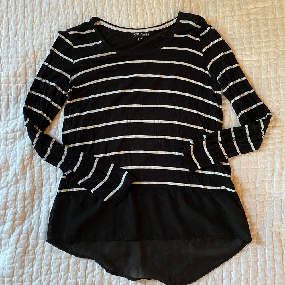 ✖️FIFTH SUN STRIPED BLOUSE✖️